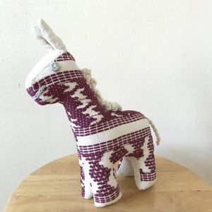 Guatemala Stuffed Giraffe Animal Horse Folk Art Toy Plush Handmade